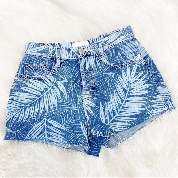 NWT Current/Elliott Ultra High Waist floral Shorts Sz 25 - Picture 2 of 8